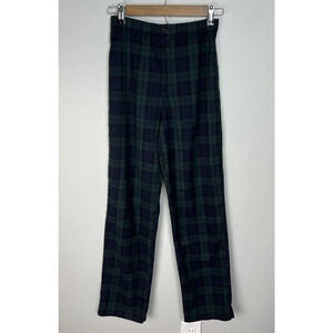 Brandy Melville Women's Tilden Pants in Green Plaid Flannel ONE SIZE
